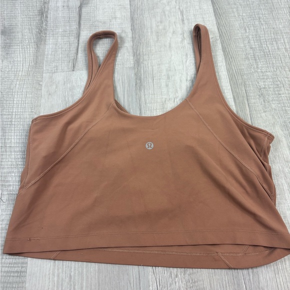 Lululemon Women's Align Tank Top Light Brown Size 14 - Picture 2 of 5